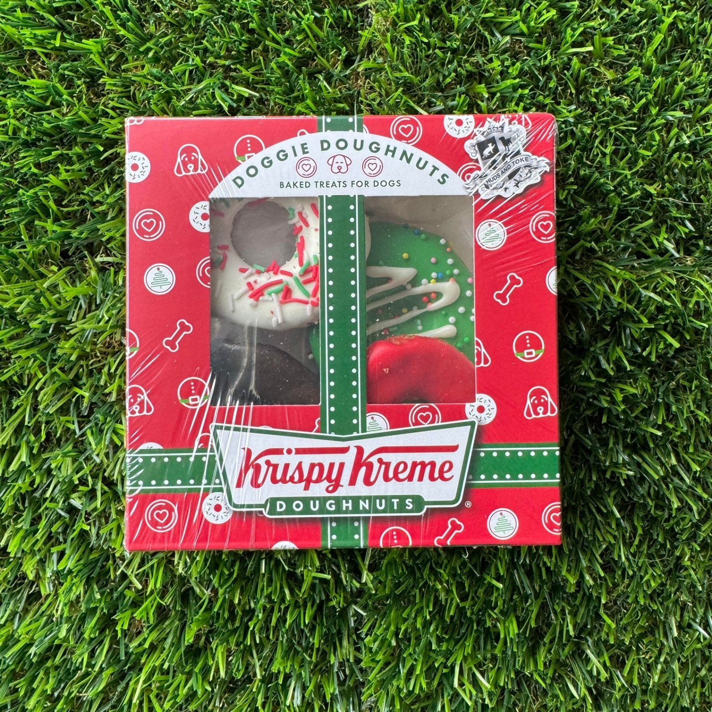 Krispy Kreme Christmas Doggie Doughnut  4pk